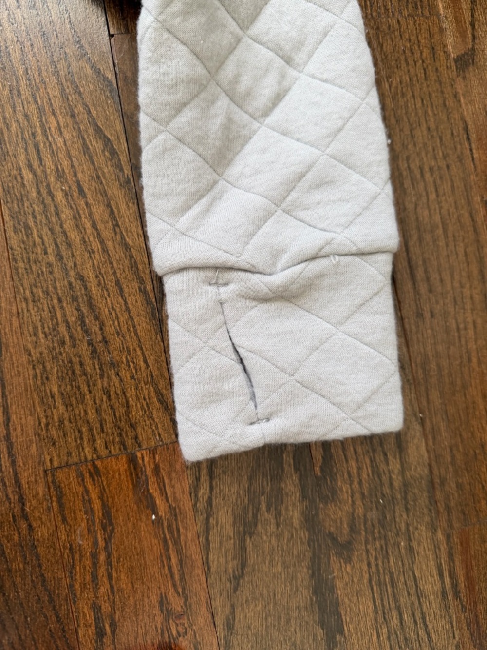 Jones New York Quilted Cream Pullover Sweatshirt - Picture 5 of 7